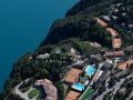 tennis hotel bazzanega lake garda aerial view